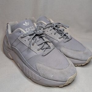 Adidas ZX 22 BOOST Men's Size 10.5 Suede Running Shoes Grey